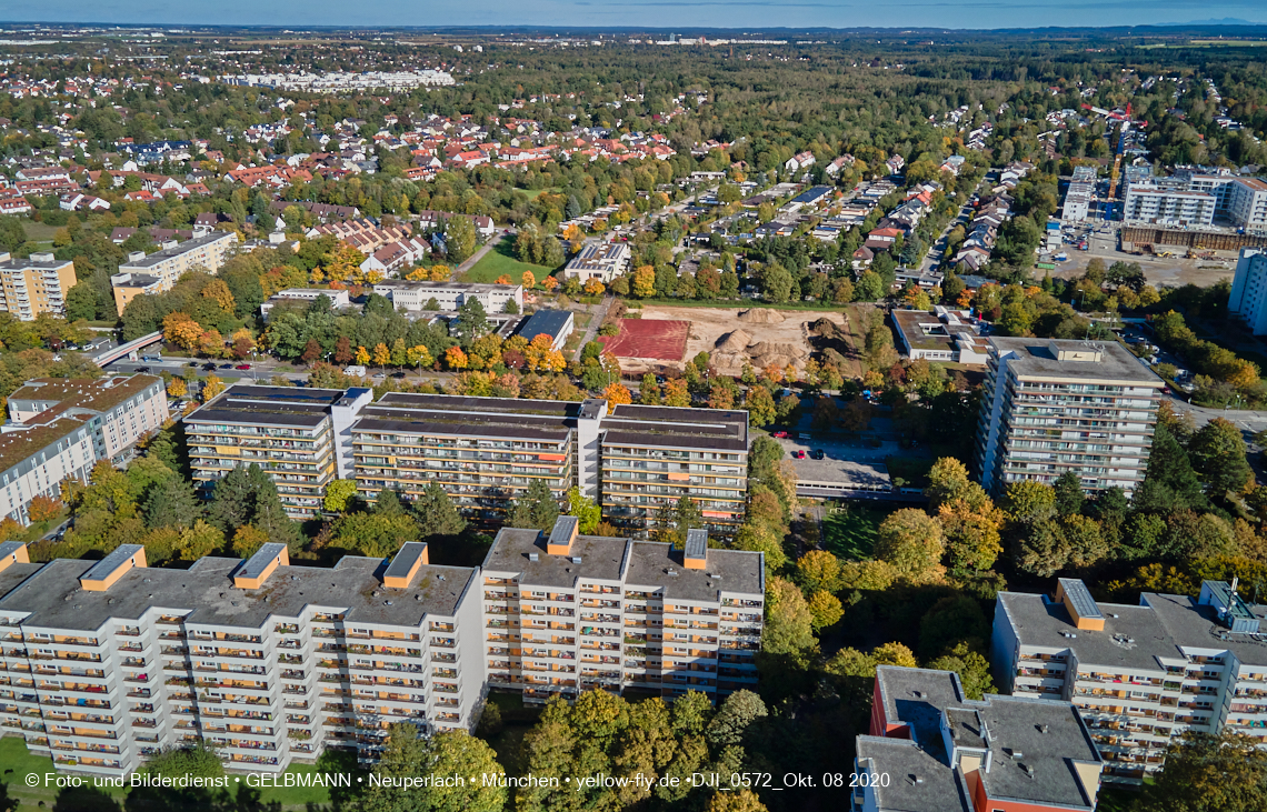 08.10.2020 - Baustelle zur Grundschule am Karl-Marx-Ring in Neuperlach